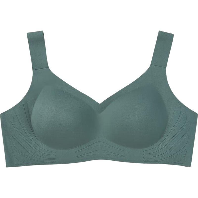 Sujiliangpin Angel Wing Seamless Bra for Large Busts L