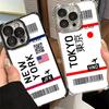 Travel Air Ticket Label Soft Phone Case For Xiaomi Poco X7 X8 Pro Max X6 X5 X3 F8 Ultra F7 M8 M7 M5S Redmi 15C 15A 15 14C 13C 12