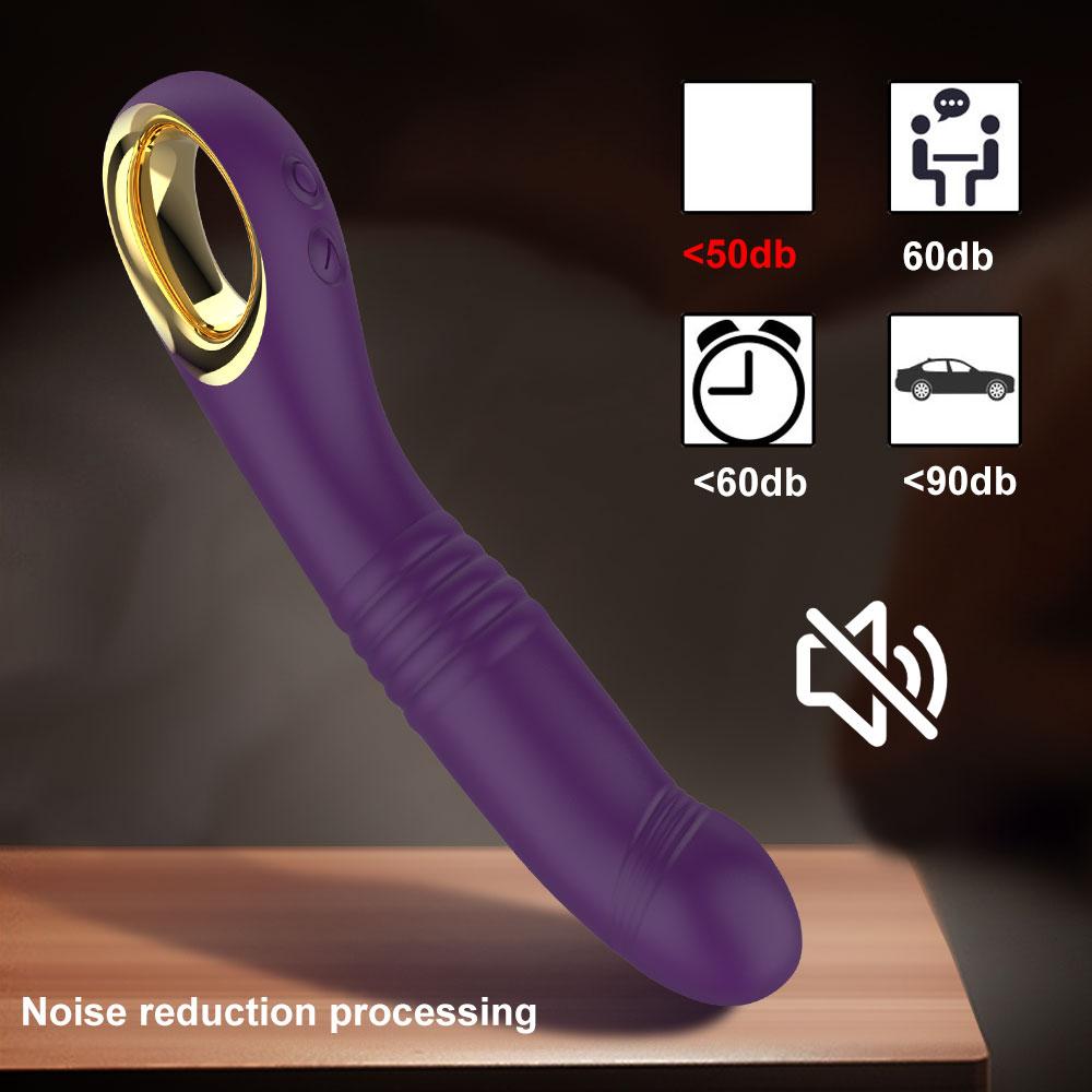 Vibrating Dildo AV Stick Telescopic Push Massage Vibrator Silicone Material Dildo Massage Female Masturbation Sex Toys, 10 Mode Adult Toys For Couples