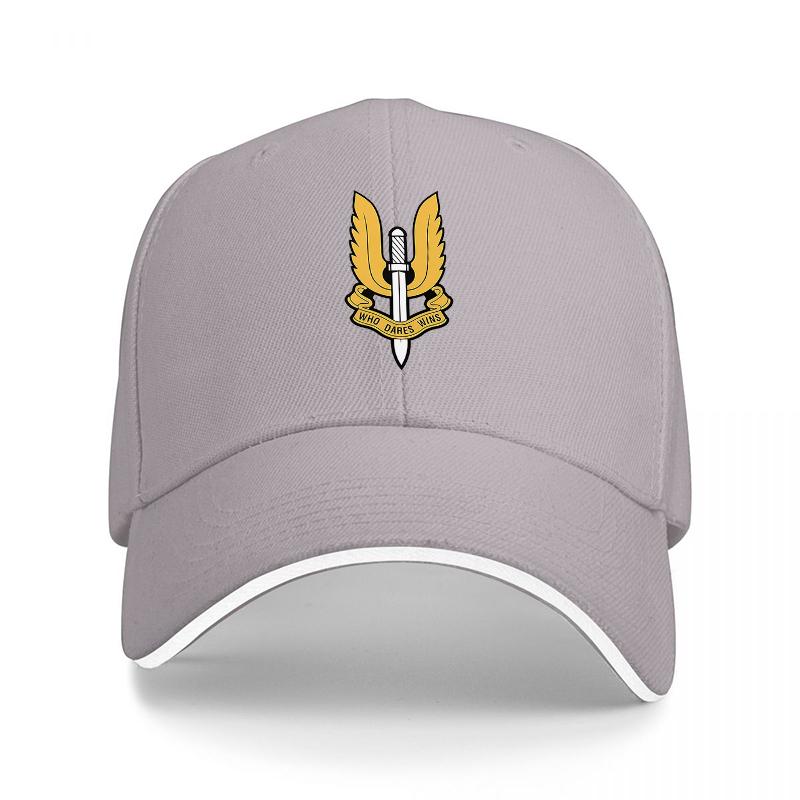 Sword and Wings Emblem Black Baseball Cap with Gold Logo Design for Unisex and Women Fashionable Adjustable Hat