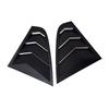 For Skoda Rapid 2012-2018 ABS Plastic Rear Window Quarter Louver Scoop Cover Side Vent Shutter Trim Car Adhesive Accessories