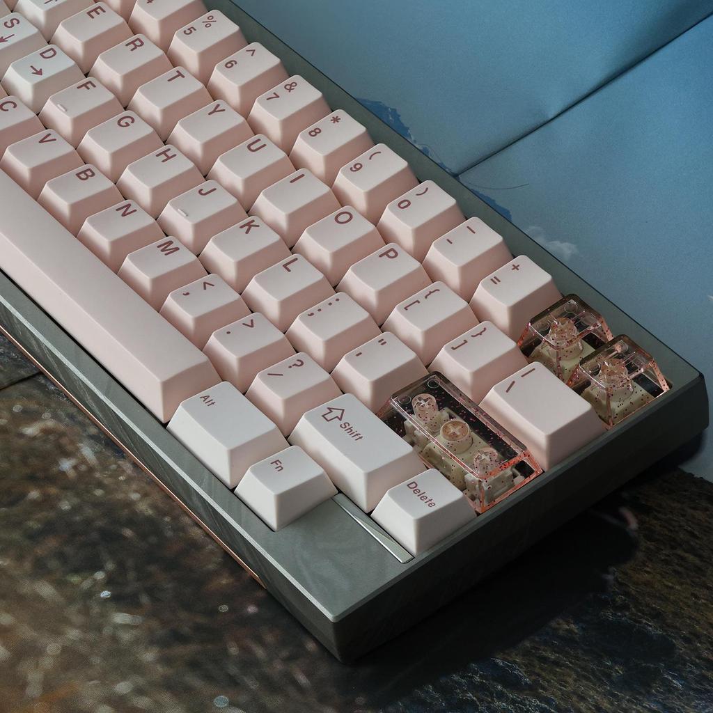 Bean Paste Valentine's Day Custom PBT Keycaps - Dye-Sub, Original Height, Gift Set (68/75/84/87/980)