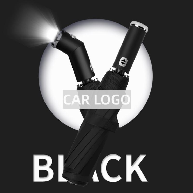 Interior Stickers Fully Automatic Folding Umbrella with UV Blocking Sun Double Bones LED Parasol For Renault Grand Scenic 4 XMOD