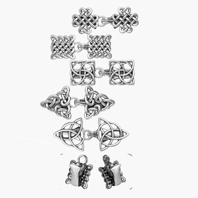 Vintage Double Buckle Sweater Clip - Fashion Hollowed Waist & Scarf Accessory for Women