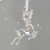 Acrylic Christmas Tree Hanging Ornaments Elk Angel Doll Bell Pendant 2024 Merry Christmas Decoration for Home Xmas New Year 2024
