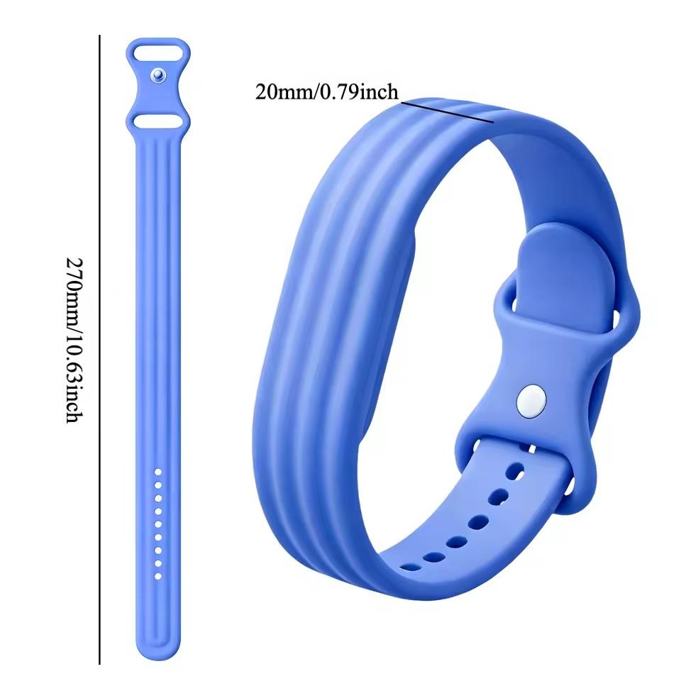 Einfarbiges Silikon-Sportarmband Kompatibel mit Google Fitbit Air Fitness-Tracker Armband für Aktive Wear