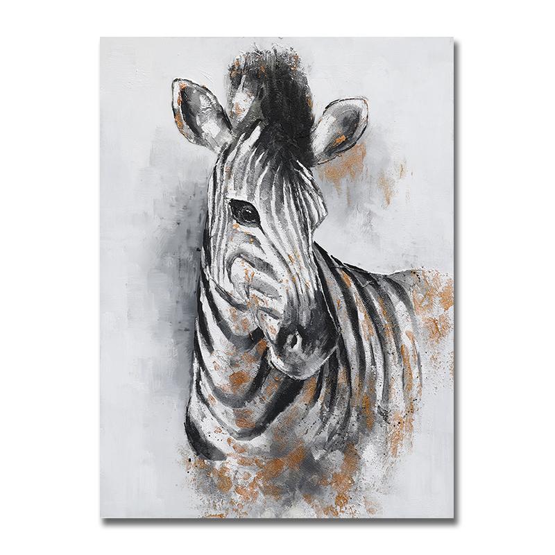 

Картина на холсте с животными, настенное искусство, черно-белые постеры с изображением зебры и принты, настенные панно для украшения гостиной, домашний декор 21X30cm No Frame