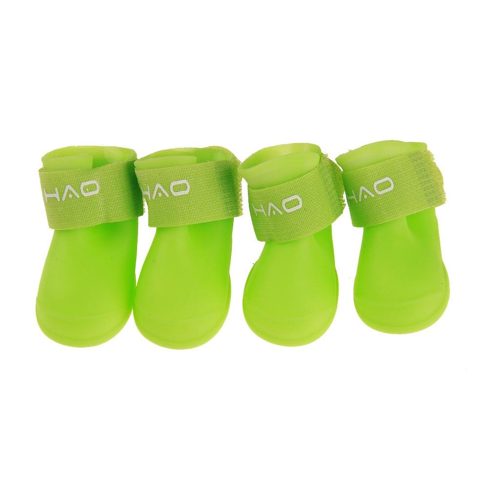 4 SZT Wodoodporne Buty Przeciwdeszczowe dla Psa Zimowe Buty dla Małego Psa Gumowe Buty dla Psa Outdoorowe Ochronne Kalosze Antypoślizgowe Akcesoria dla Zwierząt