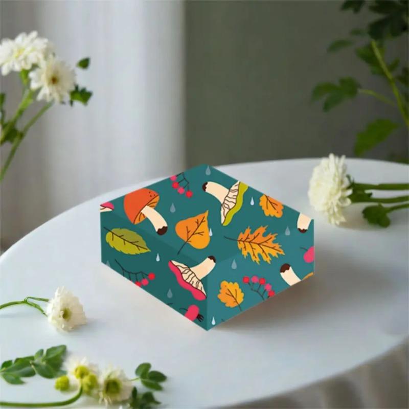 12Sheets Autumn Theme Gift Wrapping Paper - 6 Inch, Pumpkin Leaf Fox and Other Patterns, Perfect for Weddings, Birthdays, Family Gatherings