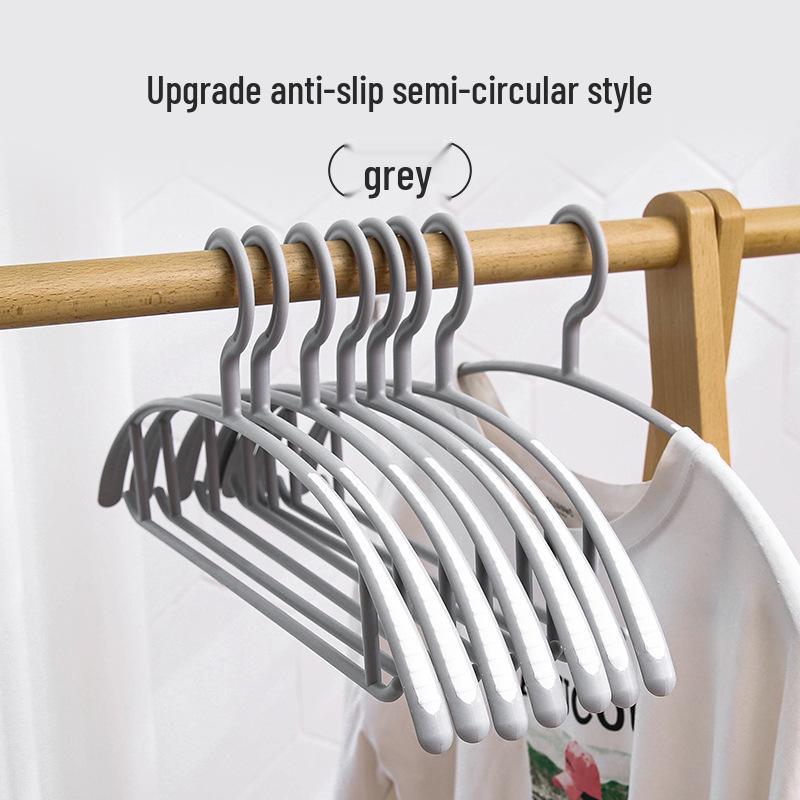 Non-Slip Wide Shoulder Plastic Clothes Hanger - Traceless, No Deformation, Ideal for Coat Drying
