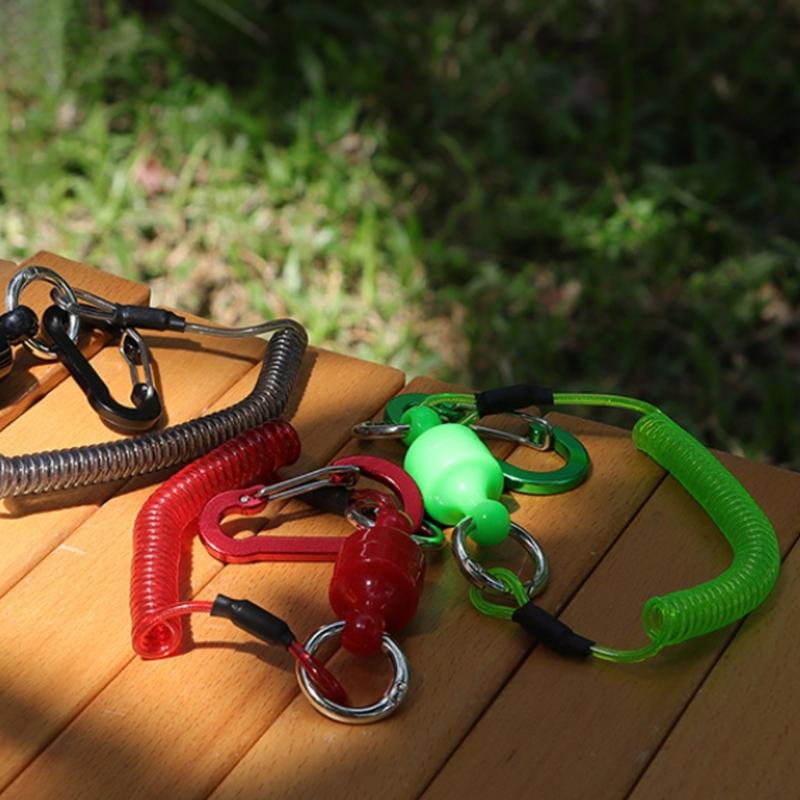 Secure Tool Holder Magnetic Carabiner Elastics Cord for Hiking Accessories Quickly Release Mechanism