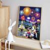 Disney Diamond Fireworks Spectacular Theme Illustration Mickey and Minnie 5D Mosaic Craft Hobby DIY Gift Home Decoration Embroidery
