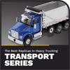 DIECAST MASTERS Kenworth T880 SF OX Stampede Dump Truck Metallic Blue/Silver