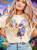 2026 Lato Disney Piękna i Bestia Graficzny T-shirt Mężczyźni Kobiety Moda Bawełna Jakość Codzienny Luźny Krótki Rękaw Klasyczny Unisex