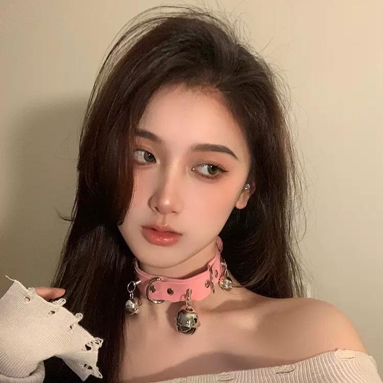 Y2K Black & White Dog Bone Choker Necklace - Cute, Cool, Sweet Girl Style Accessory