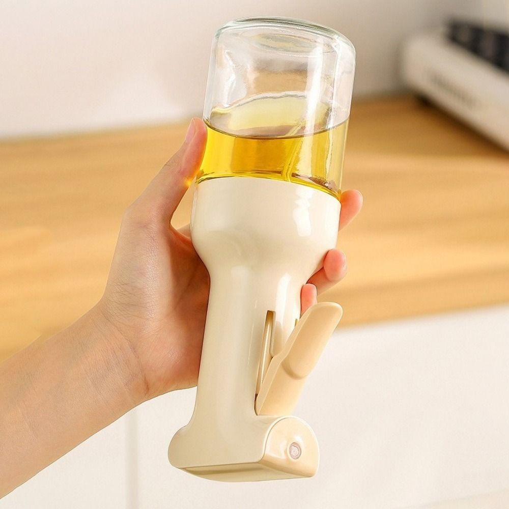 Press Atomized Oil Spray 300ML Oil Dispenser Refillable Olive Oil Sprayer BBQ