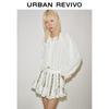 UR 2026 Spring Women's Cotton Lace Trim Open-Front Shirt