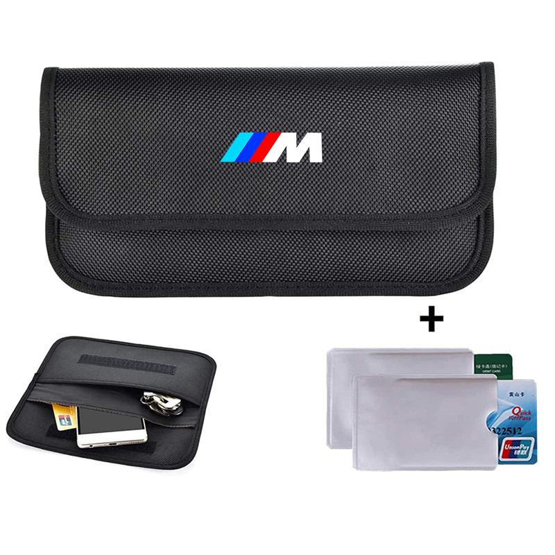 Faraday Cage Fob Car Key Signal Blocker Case Pouch RFID Blocking Bag For BMW M 1 3 5 7 SeE46 E36 E34 E90 F30 E60 F30 E30 E92 E87 pdzp71
