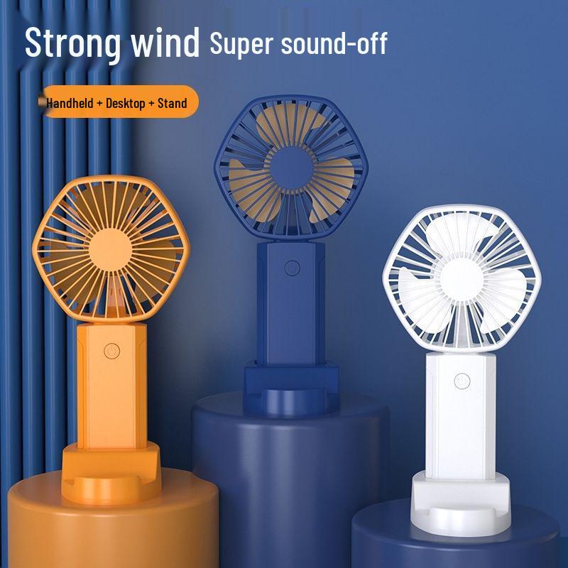 Rechargeable Mini Handheld USB Fan - Ultra-Quiet for Dorms & Offices