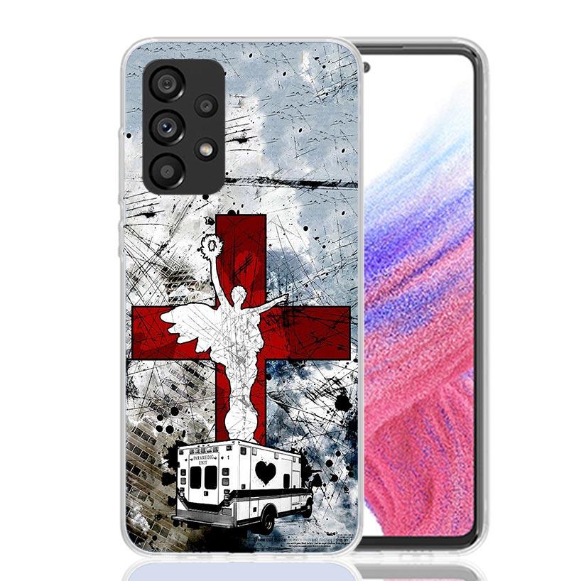 EMT EMS Medical Rescue Phone Case For Samsung Galaxy A52 A32 A22 A12 A02S A50S A30S A51 A31 AA71 Note 20 Ultra 10 S10 Plus Galax