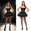 Costume da Strega Gotica in Tessuto di Poliestere per Appassionati di Cosplay di Halloween