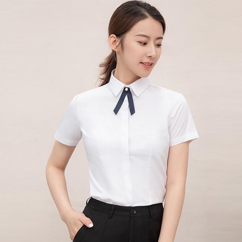 Treloman Women s Short-Sleeve Work Shirt Customizable Size