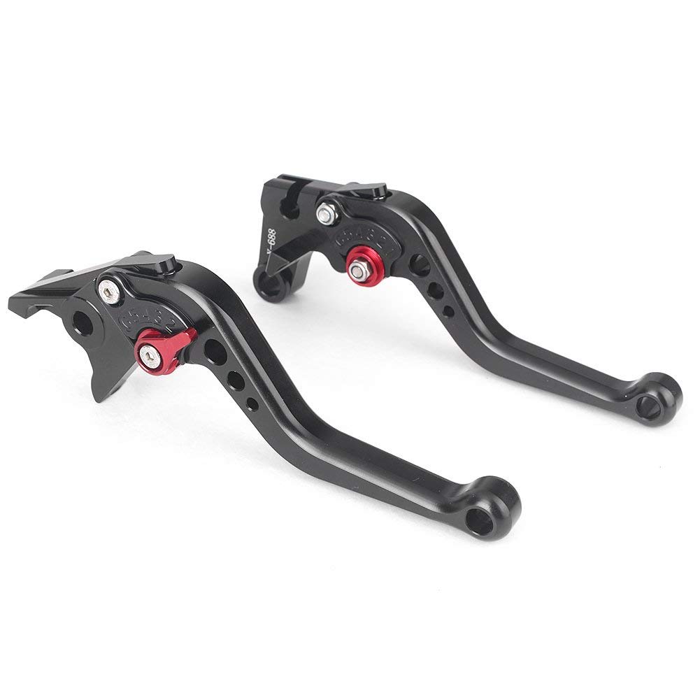 AL-mart Motorcycle Short Style Brake Levers Clutch Levers Levers Set 6 Levels Adjustable for Kawasaki Z125 Pro 2016-2021, Z250SL 2016-2017
