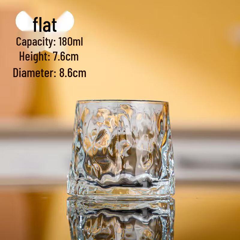 Creative Vertical Stripe Whiskey Glasses - Set of 4