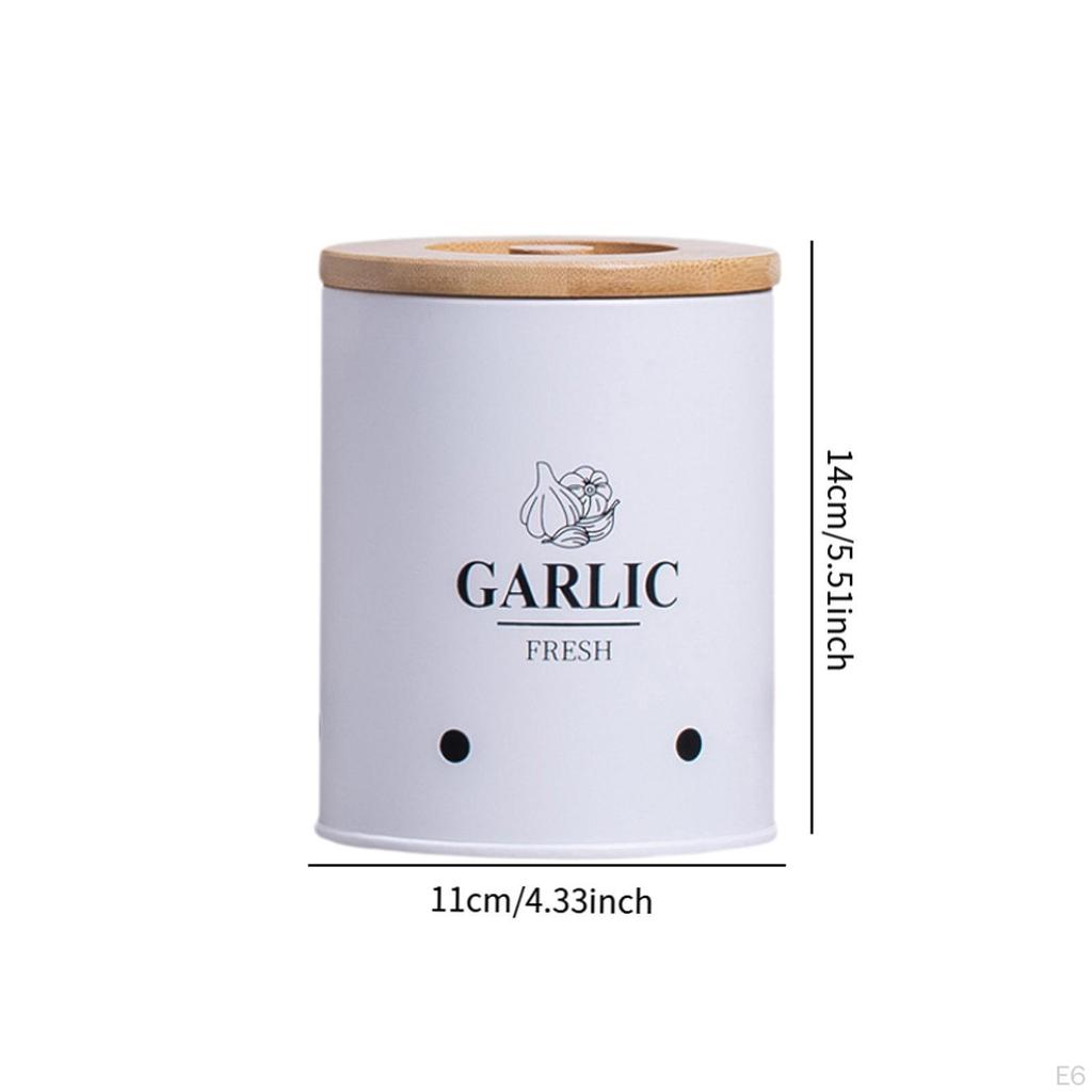 Arbeitsplattenbehälter für Zwiebeln und Knoblauch, Vintage Aufbewahrungsbehälter Gemüse