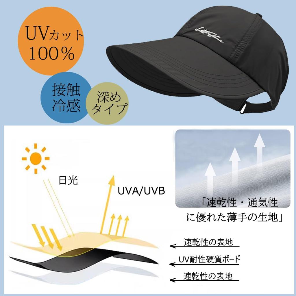 Sun UV Wide Deep Makes Face Look Quick Large Lightweight [IFSUN] Women's Cap, Hat, Protection, Brim, Spring/Summer, Type, Simple, Smaller, Drying,