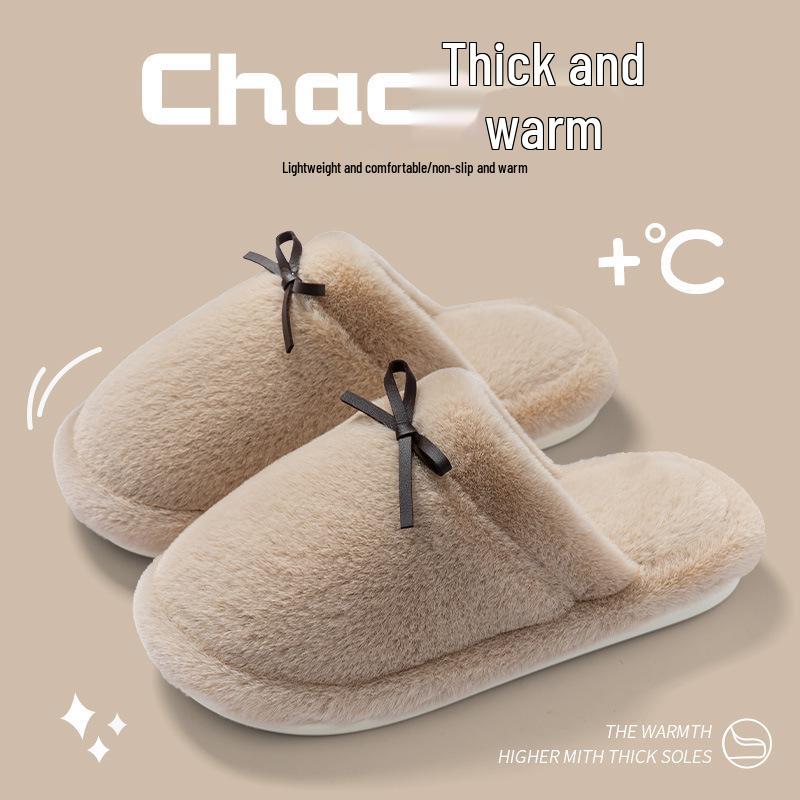 

Мужские и женские нескользящие плюшевые хлопковые тапочки - Теплая домашняя/уличная обувь 36-37 хаки