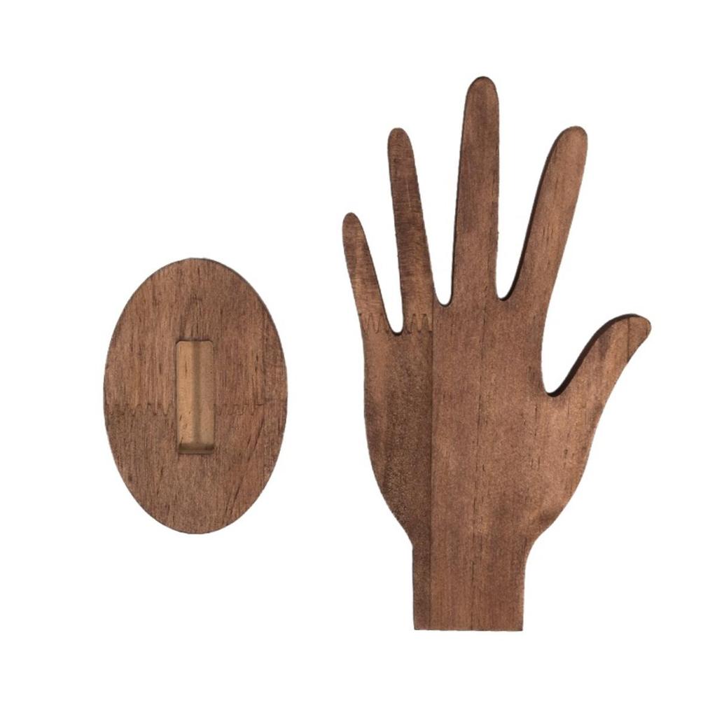 Wooden Hand Form Bracelet Bangle Display Stand Mannequin Palm Shaped Ring Storage Holder Desktop Jewelry Organizers