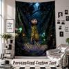 Custom Tapestry Wall Hanging, Coraline Other Mother Personalized Name Text Home Wall Decor