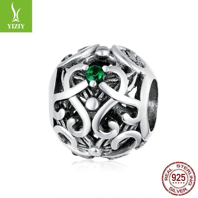 

Браслет ручной работы, бусины для DIY, россыпь бусин, аксессуары, коллекция полых бусин из серебра S925, фото S925