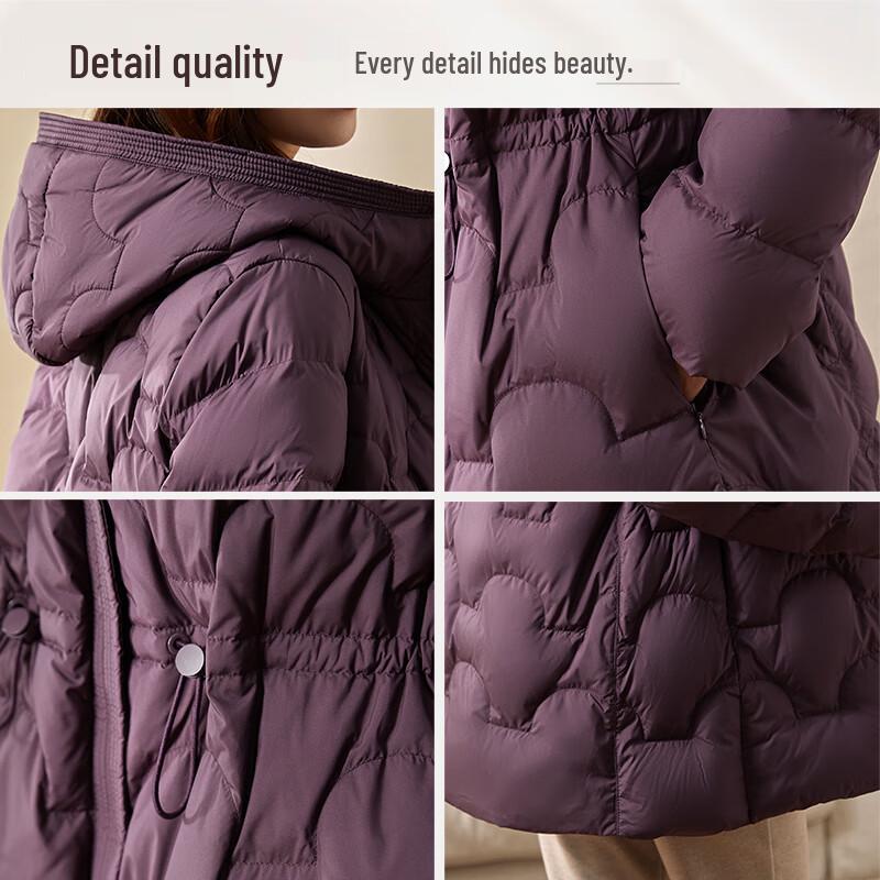 JIANHU Women's Mid-Length Winter Duck Down Jacket