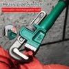Heavy Duty Carbon Steel Straight Pipe Wrench 10", 12", 14", 18" Pipe Plier Universal Industrial Adjustable Plumbing Hand Wrench