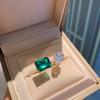 Jewelry Popular Simulation Emerald, Opening Adjustment Main Stone White 8 * 12 Green 9 * 12