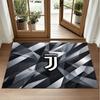 Juventus FC Design Crystal Velvet Rug Soft Decorative Mat for Bedroom Entrance