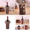 Luxurious Santa Claus Wine Bottle Cover Gift Bag For Festive Christmas Table Decor