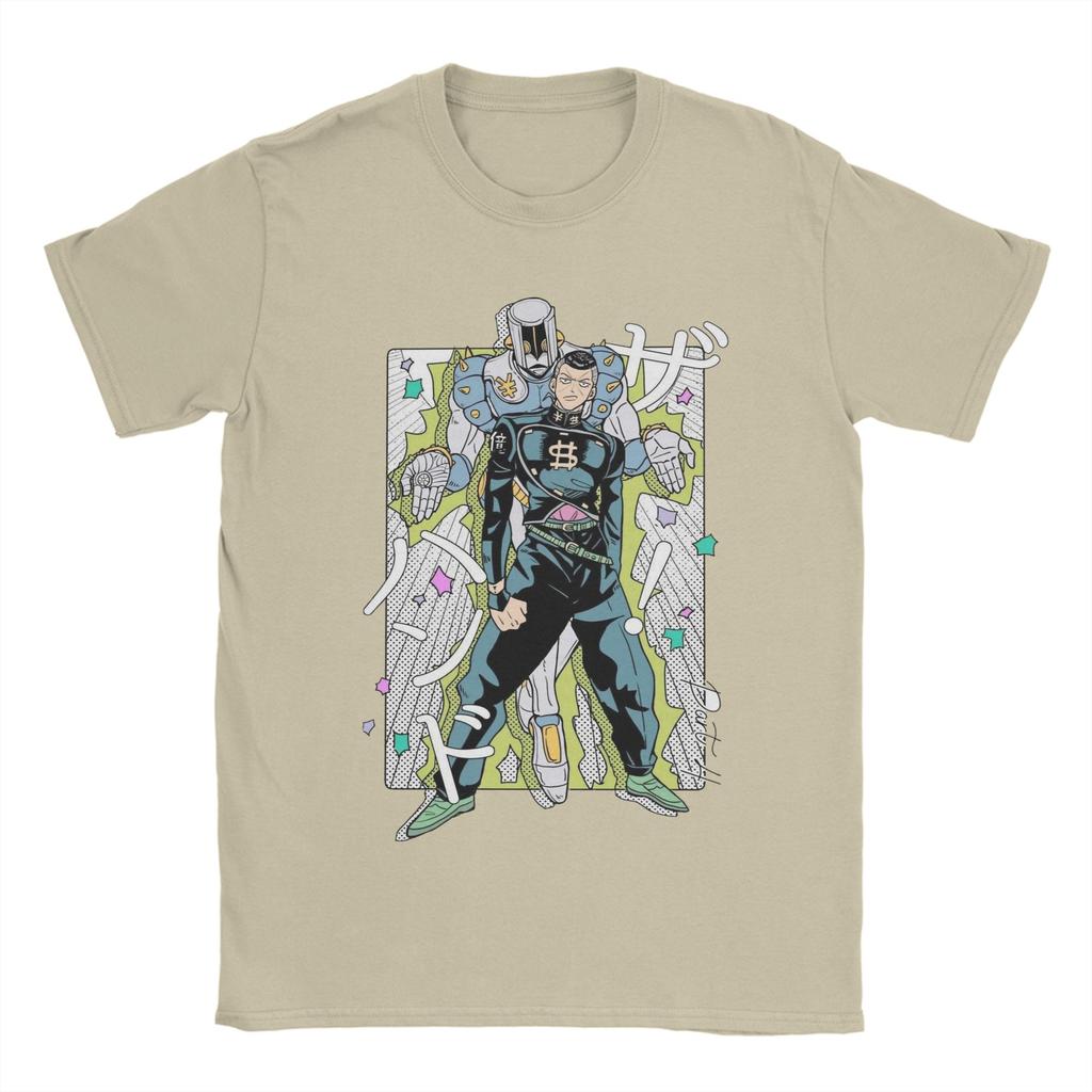 Camiseta de Hombre Usuario de Stand Dumb Jojos Bizarre Adventure Camisetas de Algodón Manga Corta Camisetas Cuello Redondo Ropa Regalo de Cumpleaños