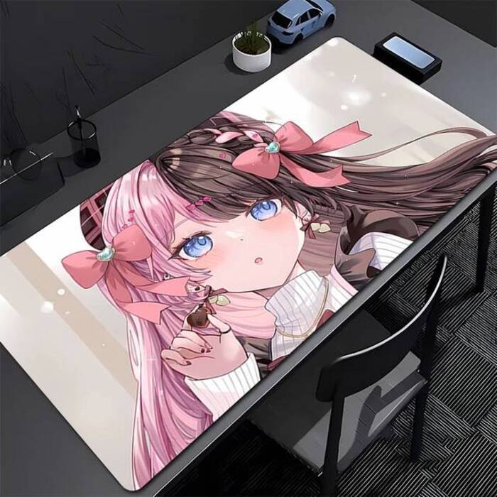 Mouse Pad Gamer Anime Girl Mousepad Laptop VSPO Hinano Tachibana HD Print Kawaii Keyboard Pad PC Gaming Extended Desk Mouse Mat