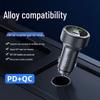 120W Dual Port Car Charger with Digital Display and Super Fast Charging