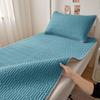 Thickened Ice Silk Cool Bed Sheet & Latex Mattress Topper for Summer