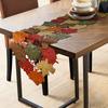 OWENIE Fall Table Runner 70 Inches Long, Thanksgiving Table Runner for Fall Decor, Embroidered Brown Harvest Maple Leaves Table Decorations ,