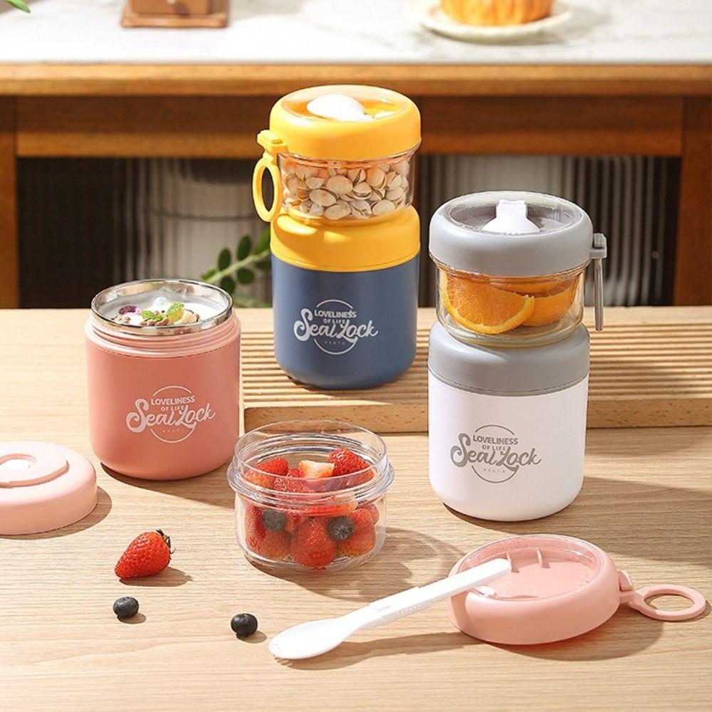Stainless Steel Breakfast Cup Multifunction Vacuum Flasks New Yogurt Mug  Kitchen Accessories