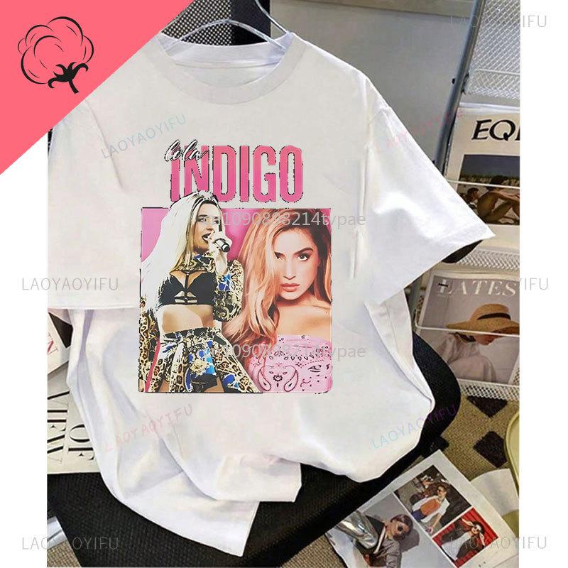 Playera Lola Indigo Camiseta World Tour Merch Unisex Unisex Cotton Graphic Tshirts Spain Singer Music Camisa Clothing S