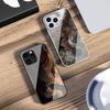 Geometrischer Farbverlauf Für iPhone 16 Pro Max 15 Pro 14 13 12 Mini 11 XS Max XR 7 8 Plus SE 2022 Gehärtetes Glas Handyhülle