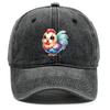 Rooster Print Adjustable Baseball Hat, Animal Flat Cap Lightweight Vintage Non-Stretch Fabric Headwear Snapback Sun Hat
