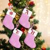 Thickened Christmas Alphabet Knitted Socks Large Capacity Candy Gift Bags  Xmas Gift