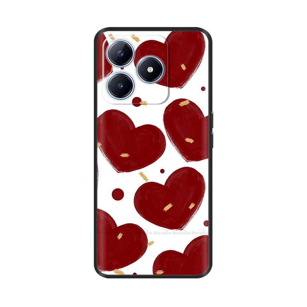 For Realme C61 Case Realme C63 Phone Cases Cartoon Full Coverage Cover Soft Liquid Silicone Case For Realme C61 C63 RealmeC61